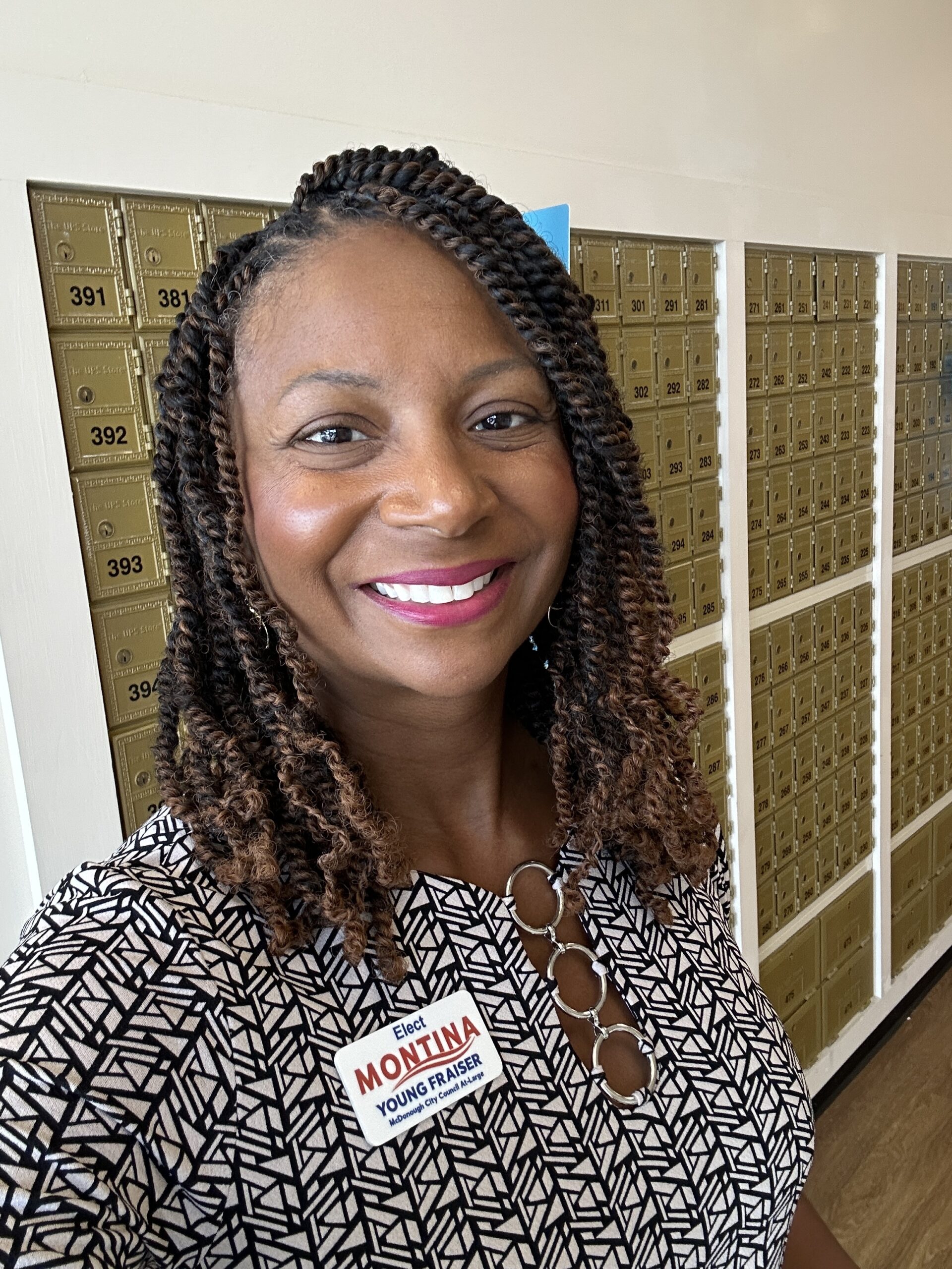 Montina for McDonough Campaign P.O. Box Announcement