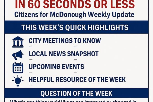 News You Can Use: Stay Informed with Our 60-Second Community Updates