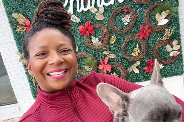 Getting a little walk in with Frida this morning before the big family meal!