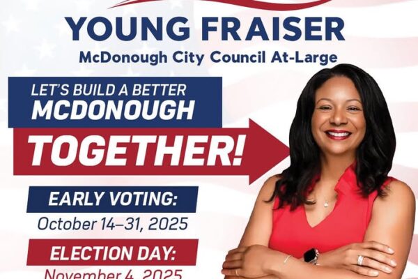 Early Voting Has Started! Cast Your Vote for Montina Young Fraiser Today