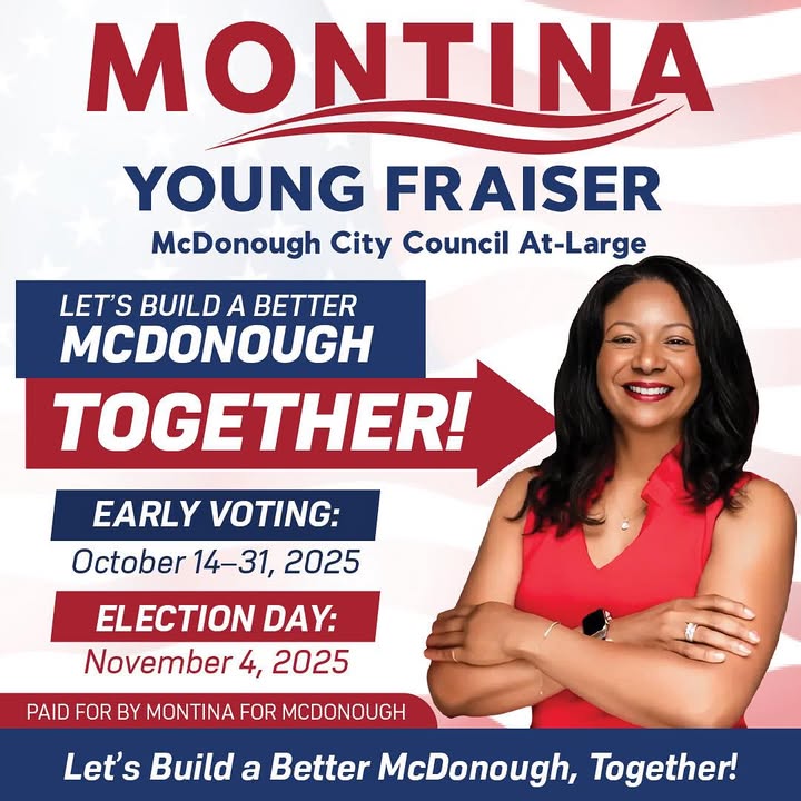 Early Voting Has Started! Cast Your Vote for Montina Young Fraiser Today