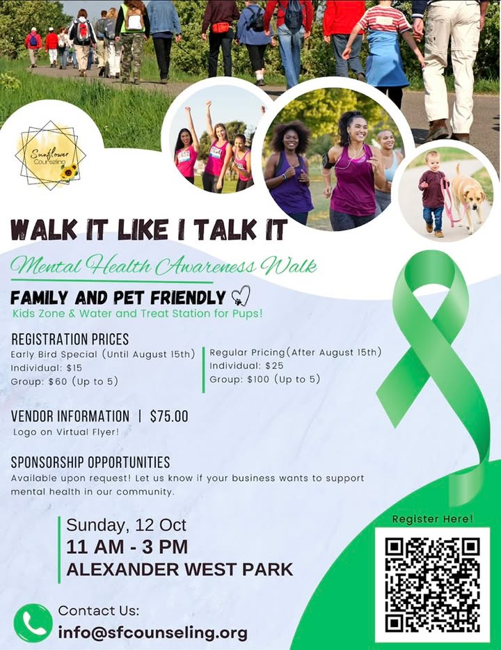 What a beautiful day at the “Walk It Like I Talk It” Mental Health Awareness Walk!